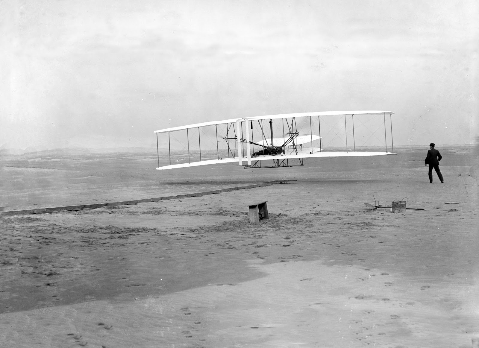 Public Domain Aircraft Images: Wright Brothers First flight Kitty Hawk, North Carolina1600 x 1163