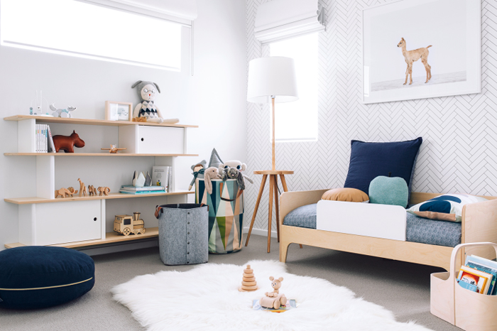 Contemporary toddler bedroom