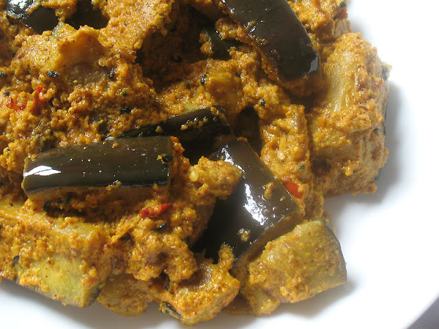 eggplant with tahini and mustard