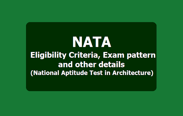 NATA Registration 2019 for National Aptitude Test in Architecture, Exam pattern and other details NATA Registration 2019 for National Aptitude Test in Architecture