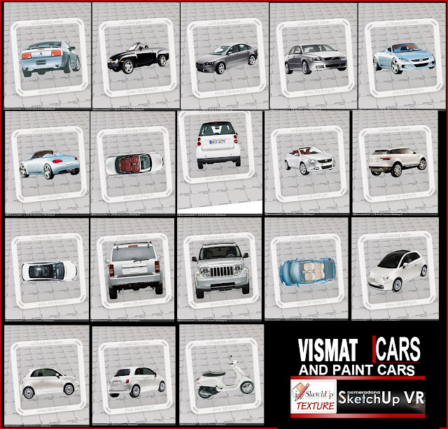  to enrich your collection of fabric vismat VISMAT CARS VRAY FOR SKETCHUP