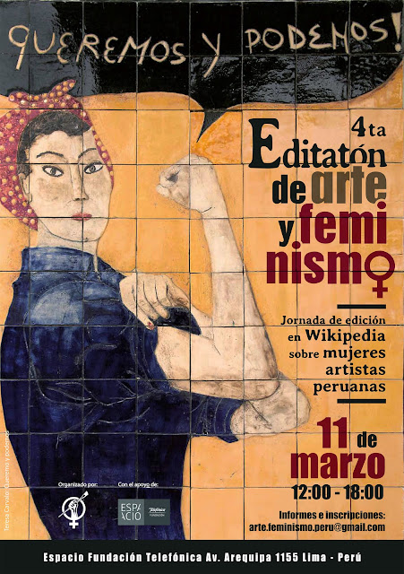 LIMA EN ESCENA 4ta. Editatón de Arte+Feminismo en Wikipedia