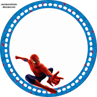 Toppers o Etiquetas para imprimir gratis de Spiderman.