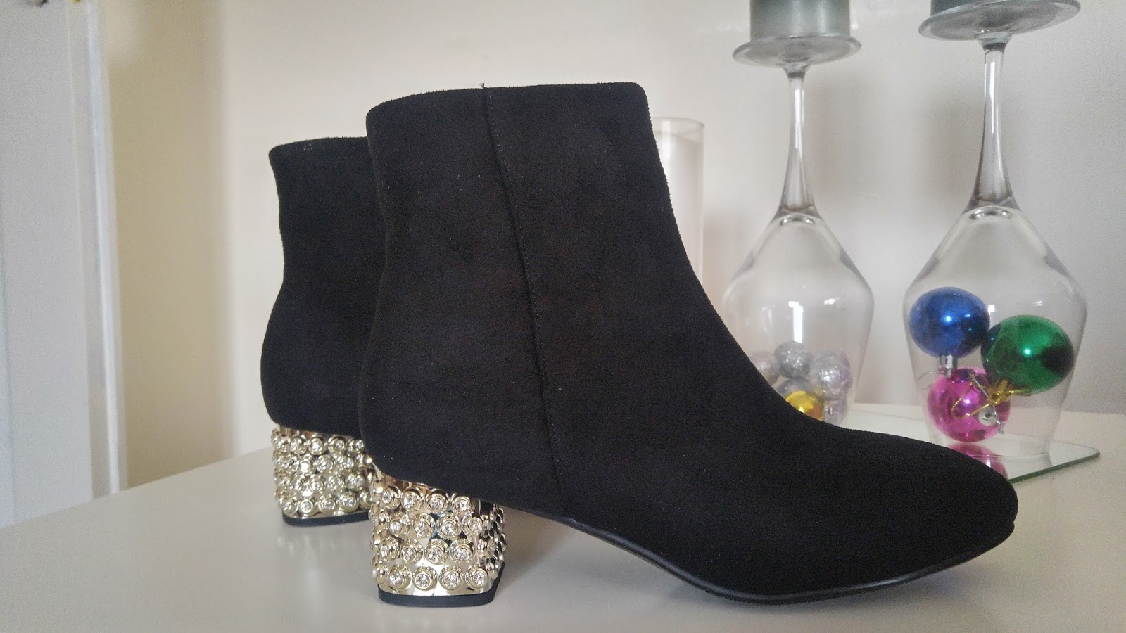 zaful kare topuk fermuarli kisa bot