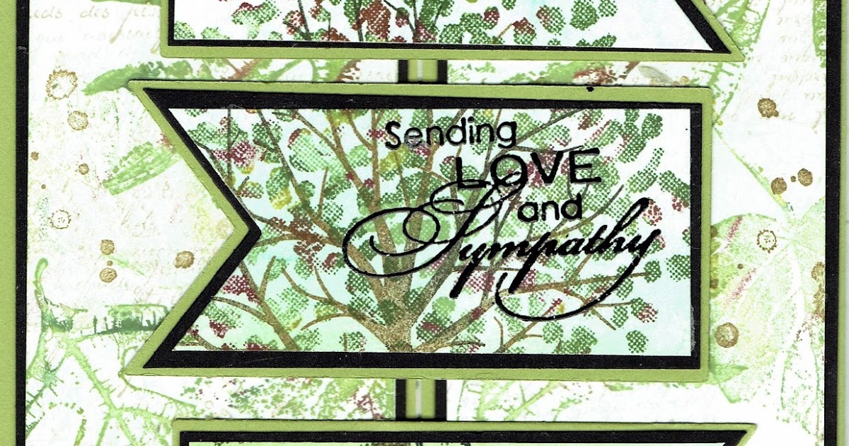 Judy's Stamp Art Sympathy Banner Card