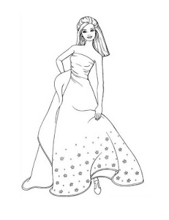 Free Coloring Pages: Barbie Coloring Pages
