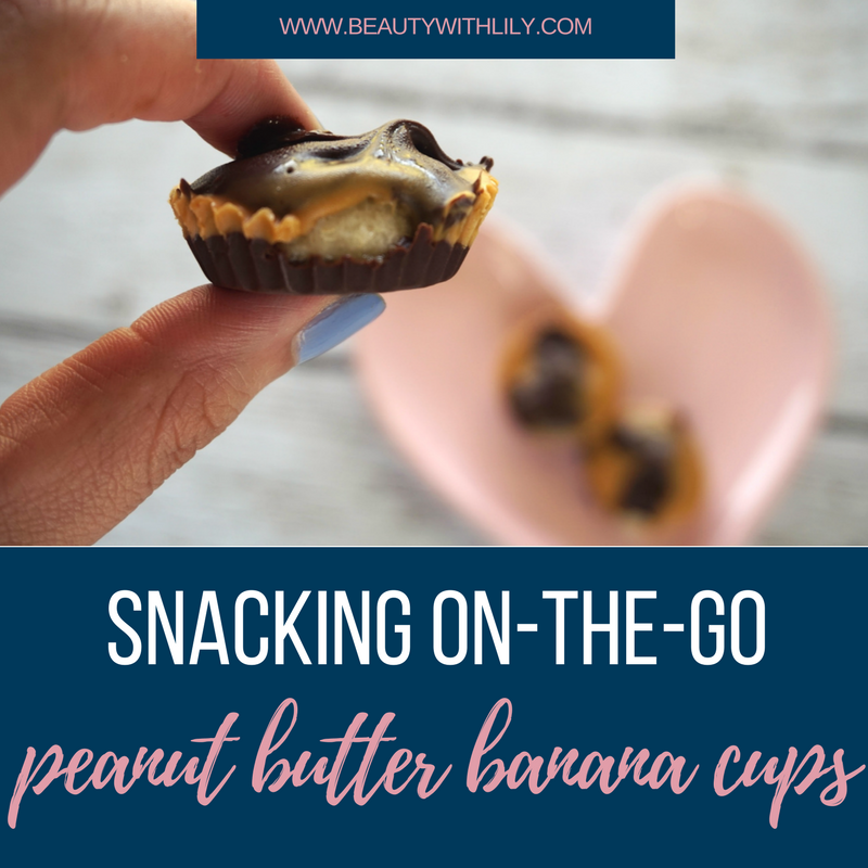 Easy Peanut Butter Banana Cups // Healthy Sweet Snacks | beautywithlily.com