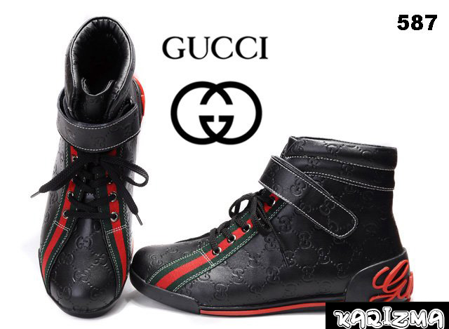 Karizma Klothing and accessories : BLACK GUCCI SNEAKERS $110. ITEM #32