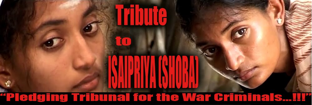 Tribute To Isaipriya Shoba Pledging Tribunal For War