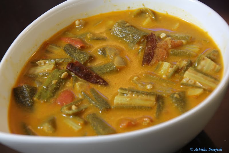 Try me from Recipe Basket....... Simple Lady`s finger curry