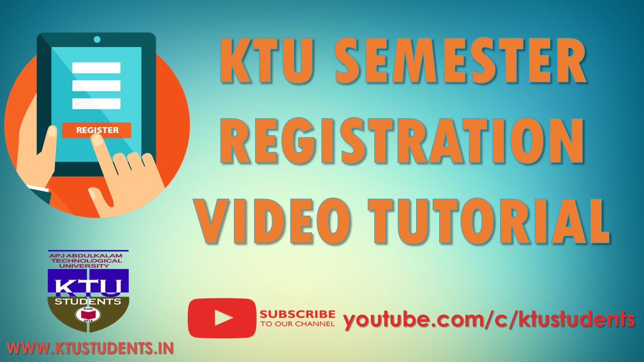 How to Register Course and Exam in KTU ? Video Tutorial KTU Students
