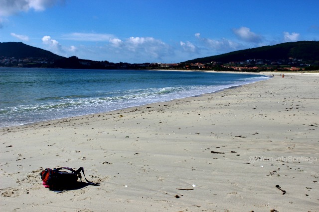 foto de playa de langosteira