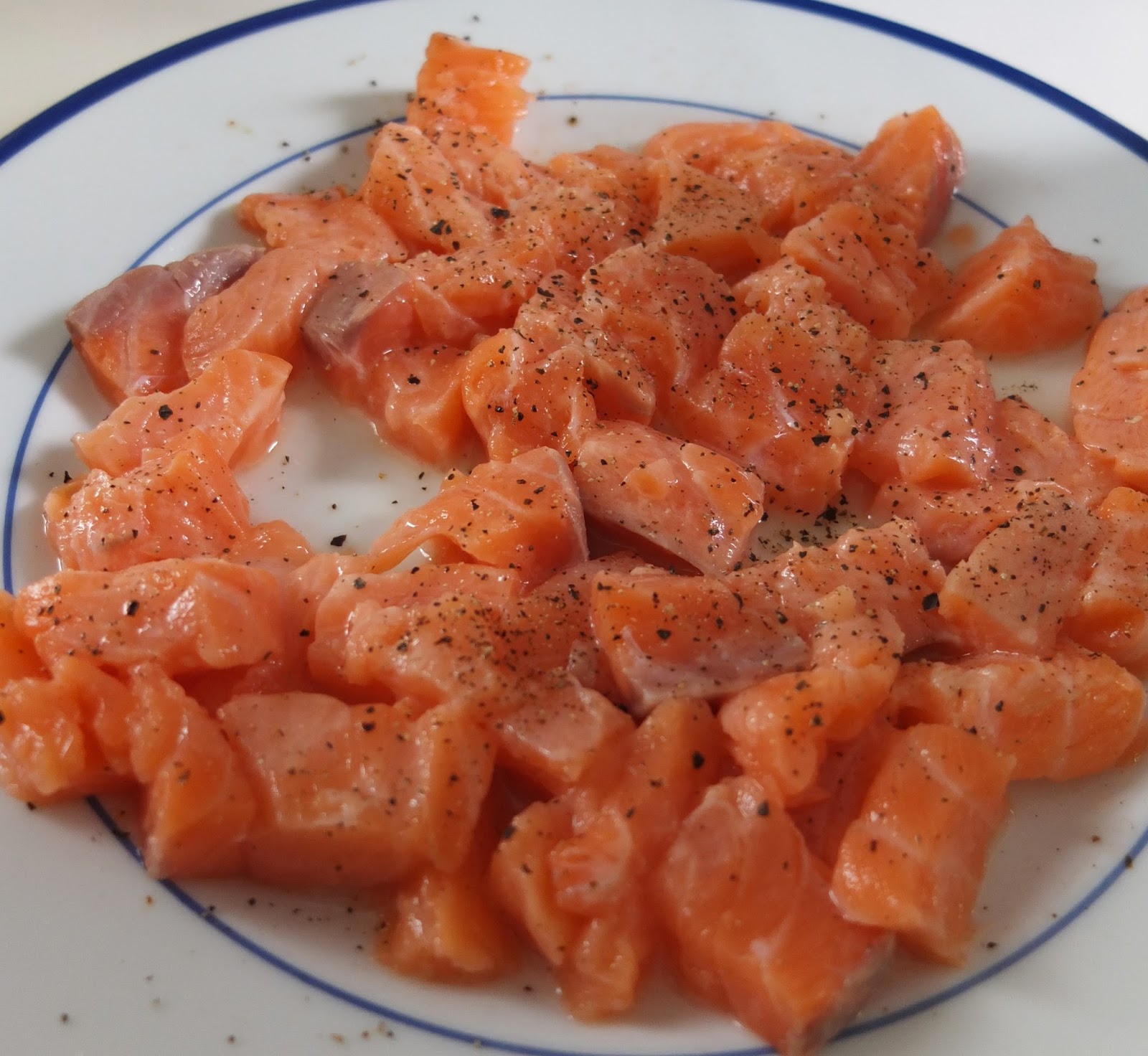 Pasta mit Lachs und Garnelen