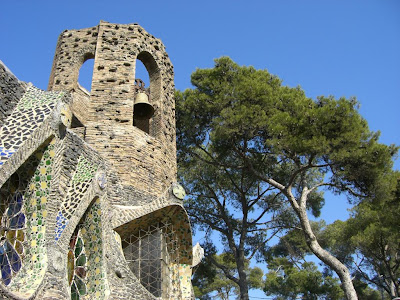 Crypt of La Colonia Güell designed by Antoni Gaudí