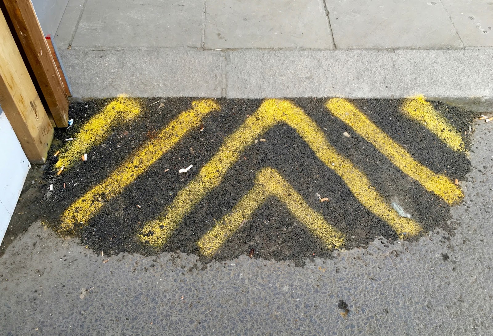 Chipboard Walls: Painted Chevron Ramp