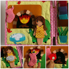 Evie's dollhouse quiet busy book Развивающая книжка Кукольный домик