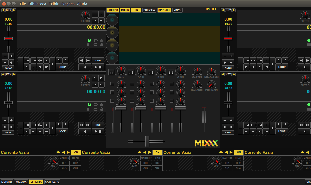 Mixxx,um sistema de DJ digital, para Debian e Ubuntu