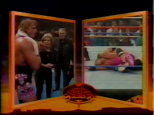 WWF / WWE - Survivor Series 1994: Owen Hart pleaded with his mother and father to throw the towel in on Bret's behalf