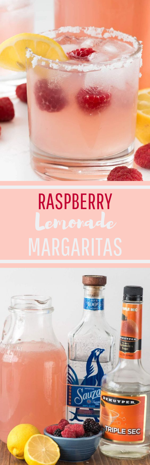 Raspberry Lemonade Margarita #cocktail #summerdrink
