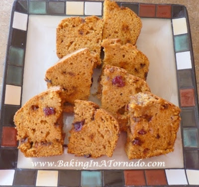 Cinnamon Cranraisin Pumpkin Bread | www.BakingInATornado.com | #recipe