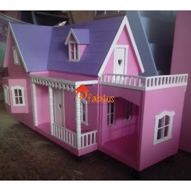 Rumah Boneka Barbie Villa Panjang Garasi