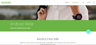 Sito ufficiale Android Wear