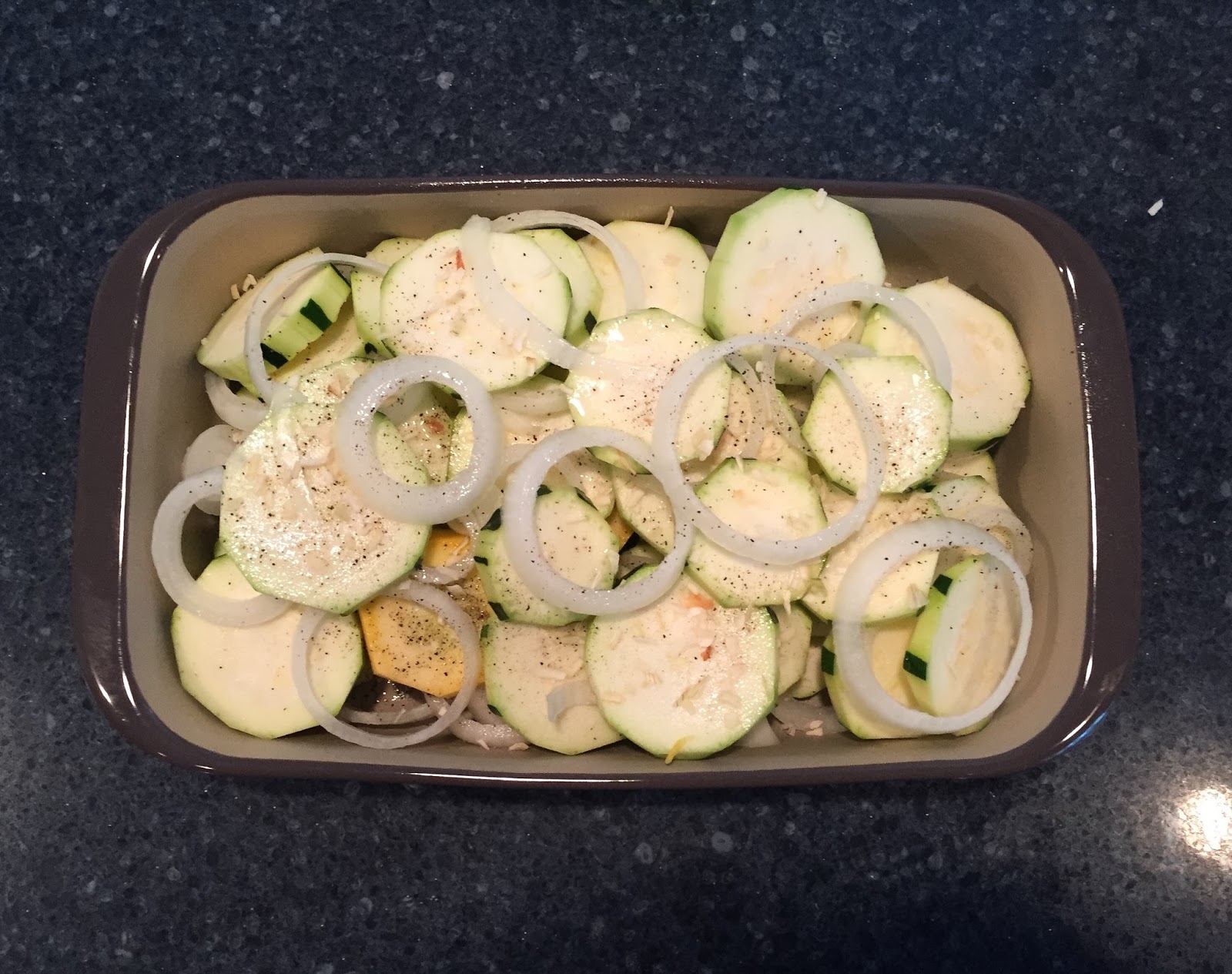 Ramblings by Brooke Baked Squash, Zucchini & Onion