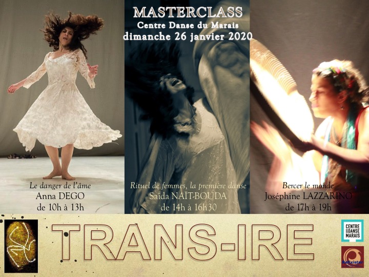 Les 3 MASTERCLASS, le 26 janvier 2020 au Centre Danse du Marais