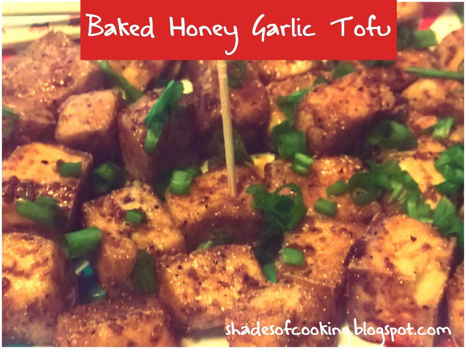 Oven Baked Honey Garlic Tofu