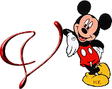 Alfabeto de Mickey Mouse recostado V.