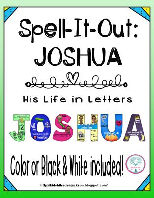 Joshua SpellItOut  Bible Fun For Kids