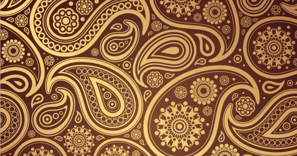 Background Batik Coklat - Desain Kampungan