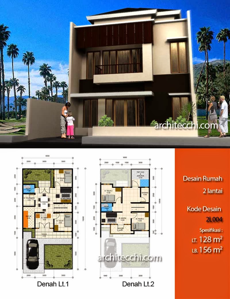 60 Desain Rumah  Minimalis Luas Tanah 60 Meter  Desain 