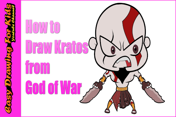Drawing Course For Beginners How To Draw Kratos From God Of War,Black Girl Drawing Png