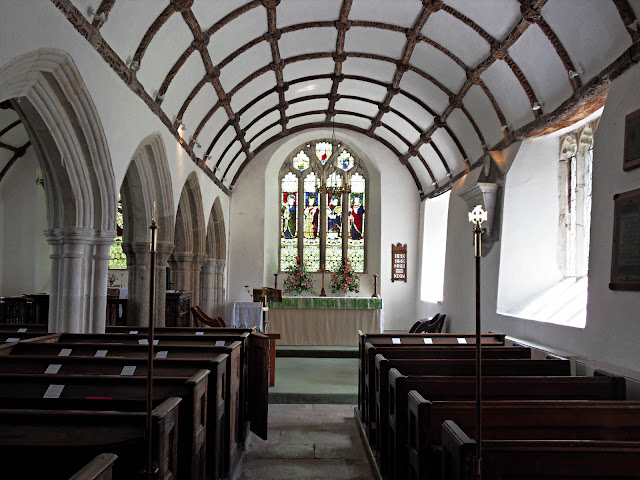Inside St. Sampson's church, Golant, Cornwall
