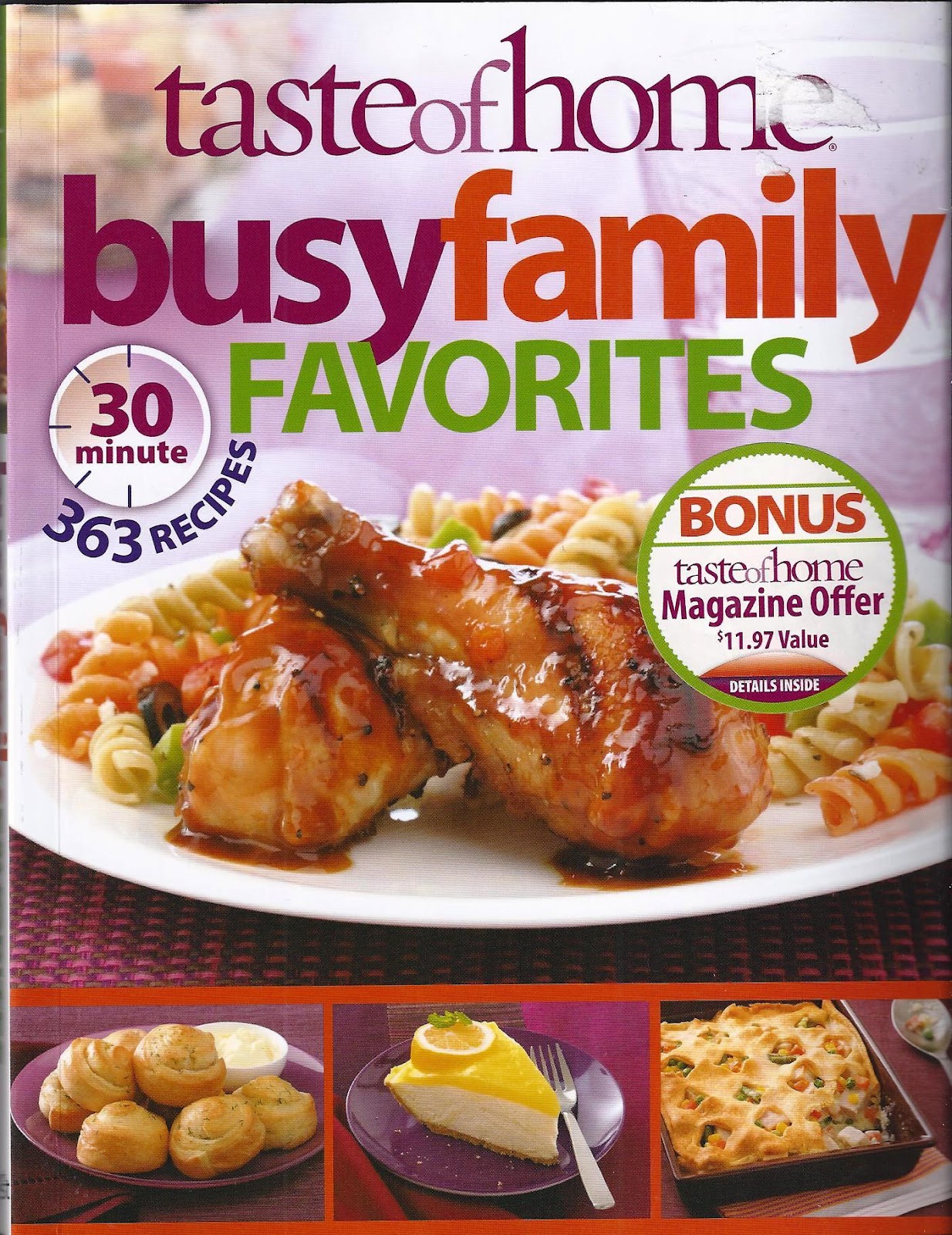 The Iowa Housewife Cookbook Review...The Taste of Home Busy Family