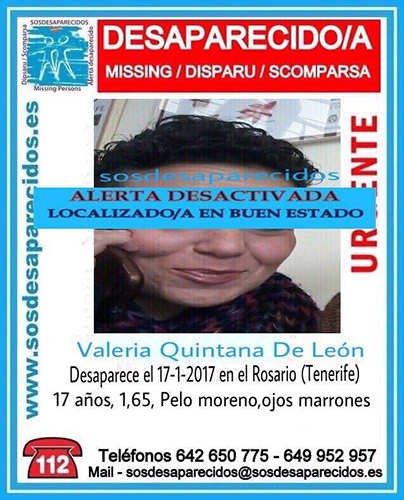 Una joven desaparecida en El Rosario, La esperanza,, Tenerife Una joven desaparecida en El Rosario, La esperanza,, Tenerife
