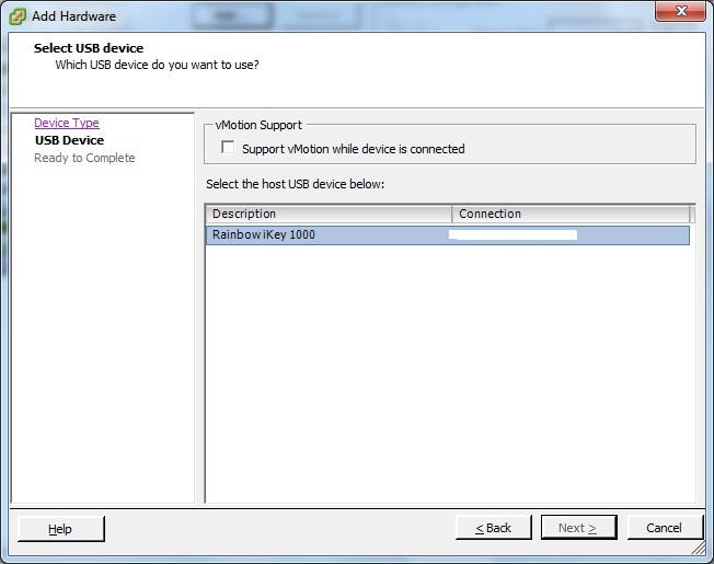 Technology Solution Connecting USB to VMware VM