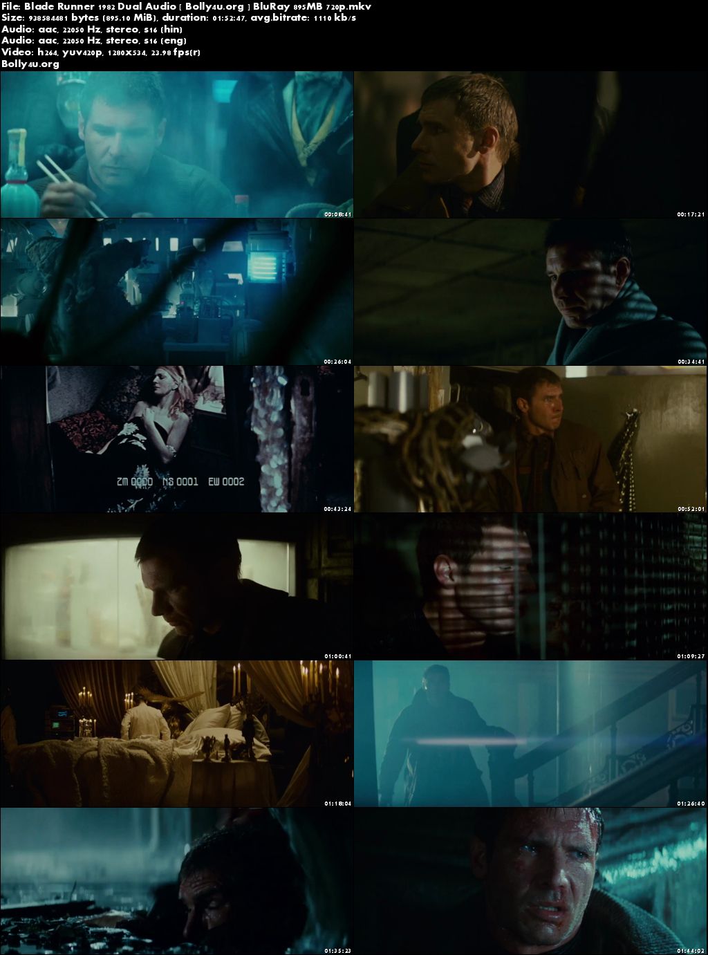 Blade Runner 1982 BluRay 900Mb Hindi Dual Audio 720p BRRip Download Blade Runner 1982 BluRay 900Mb Hindi Dual Audio 720p BRRip Download