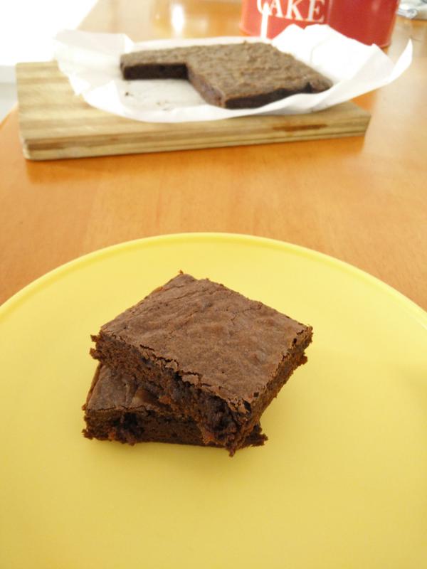 Purple Cinnamon and Salt Bacon Brownies