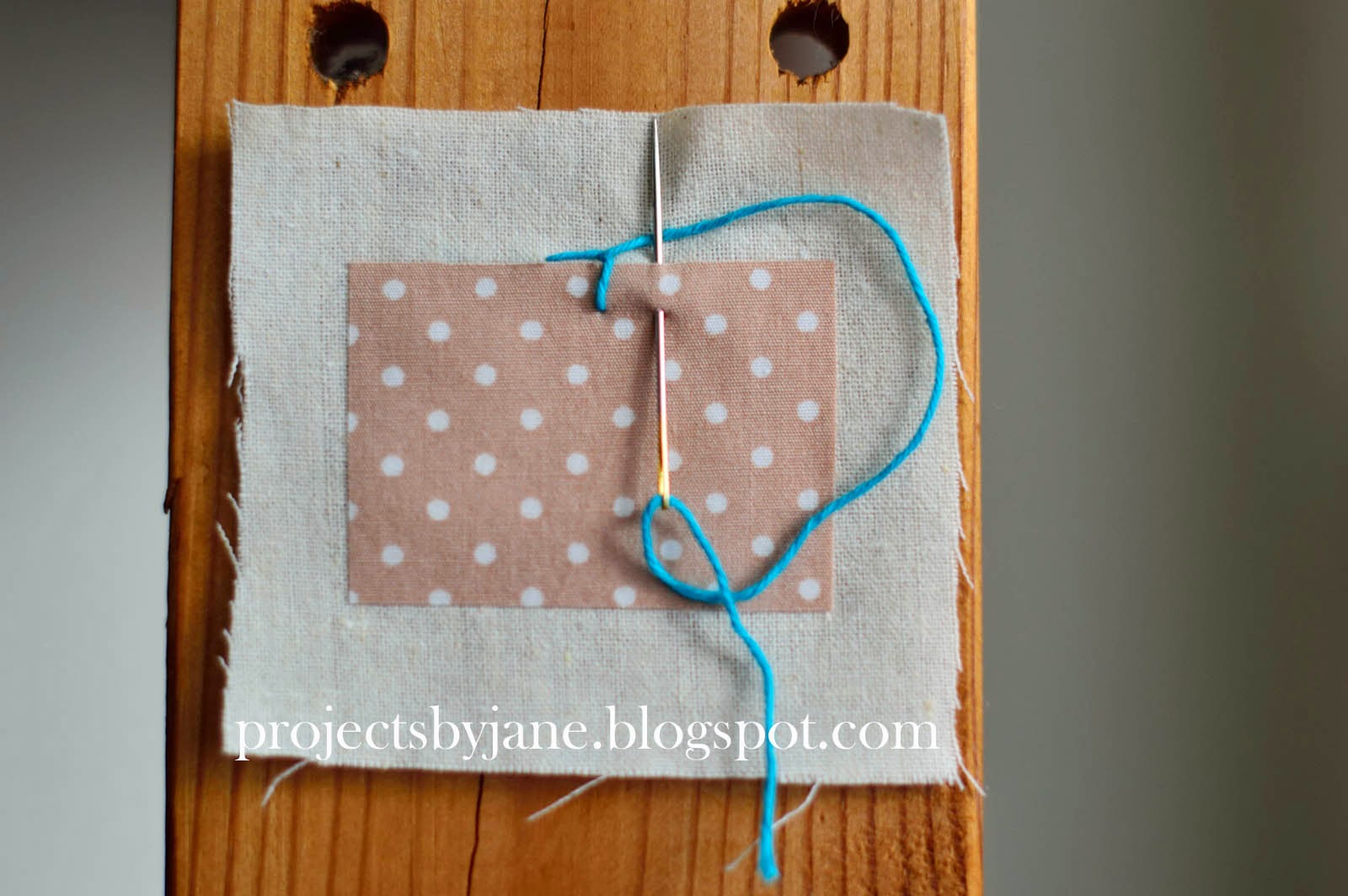 Hand applique using blanket stitch Projects by Jane