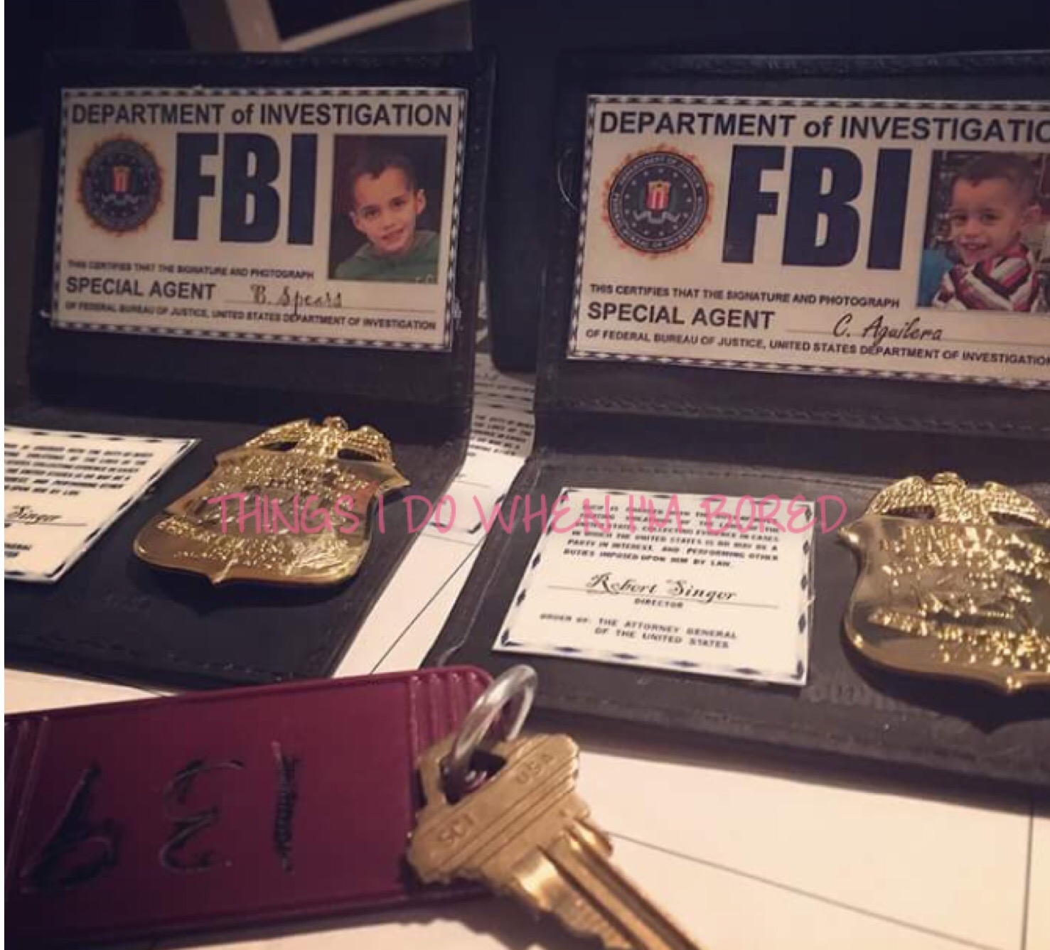 things i do when i m bored supernatural fbi badges