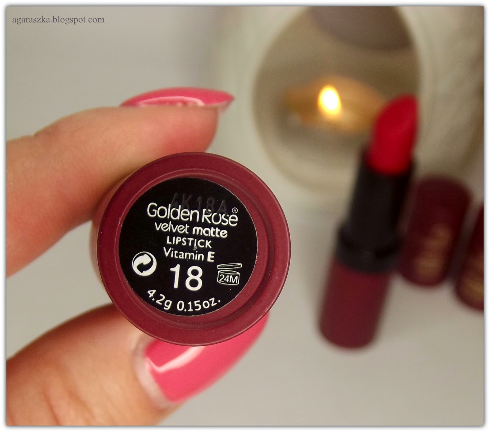 aGaRaSzKa Golden Rose Velvet Matte Lipstick 11 oraz 18