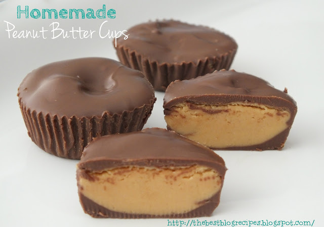 Homemade Peanut Butter Cups from thebestblogrecipes.com
