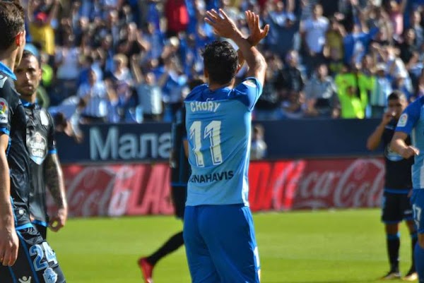 Málaga, Chory Castro sufre una lesión del bíceps femoral
