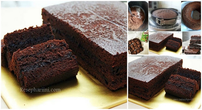 Resep Brownies Milo Kukus Tanpa Mixer .. Praktis Tapi Dijamin Endess Deh