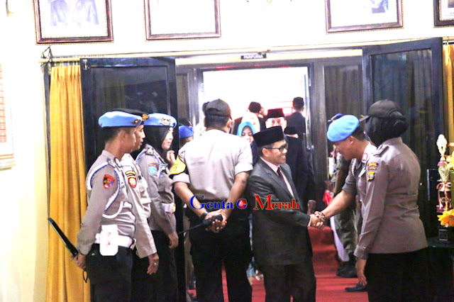 Sidang Istimewa Penyampaian Visi Misi Bupati Lampura, Polres Kerahkan 280 Personil
