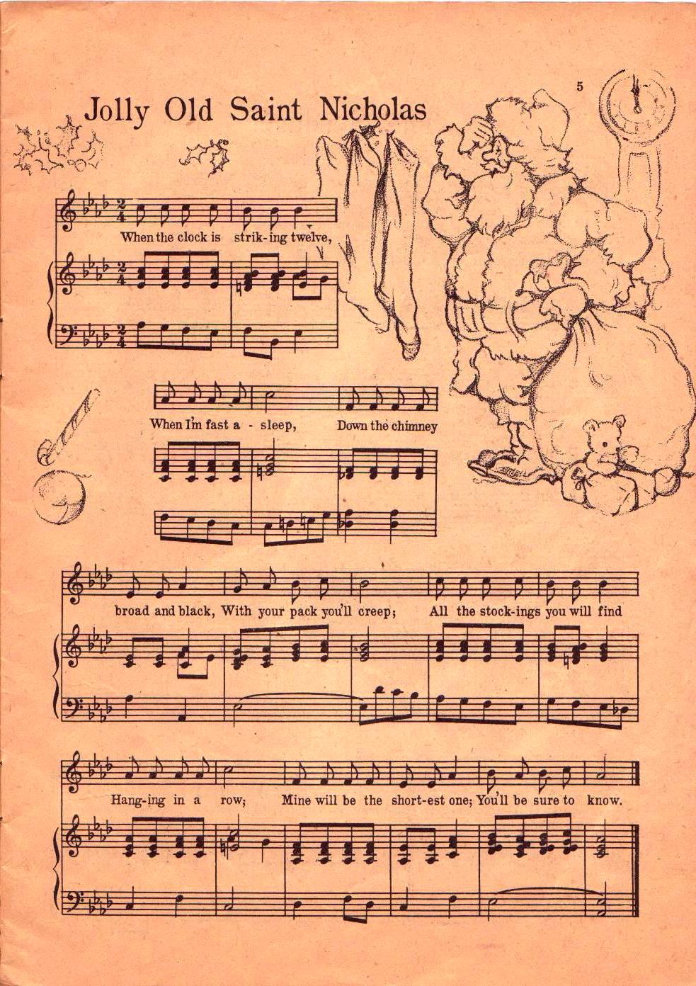 Maximum Embellishment Christmas Sheet Music Vintage Image