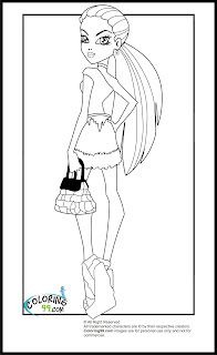 monster high scaris abbey bominable coloring pages