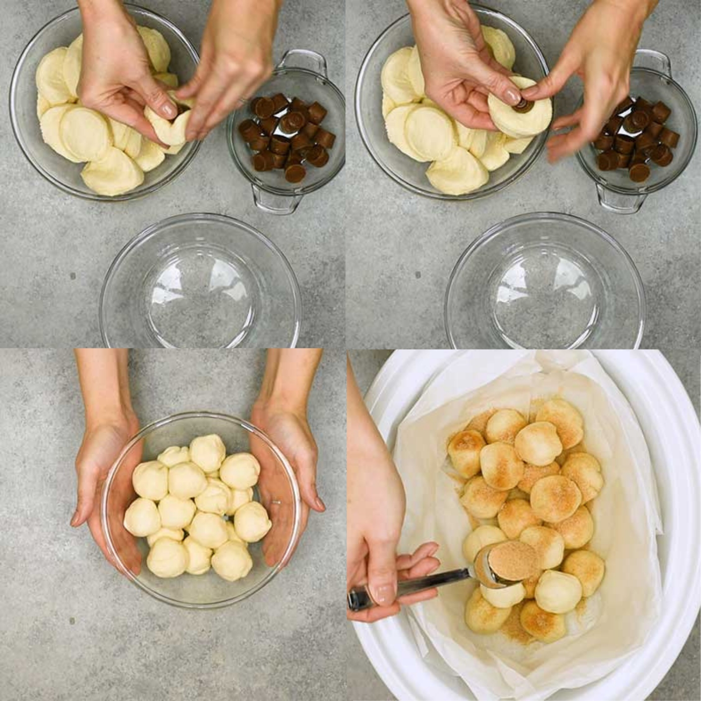 CROCK POT CHOCOLATE CARAMEL MONKEY BREAD